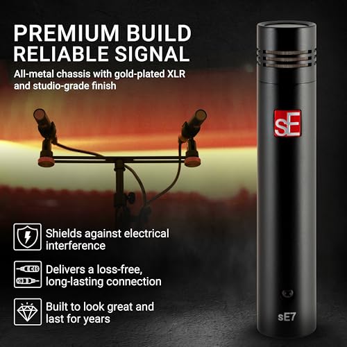 SE ELECTRONICS - sE7 Small Diaphragm Cardioid Condenser Microphone with Clip - color: sE7