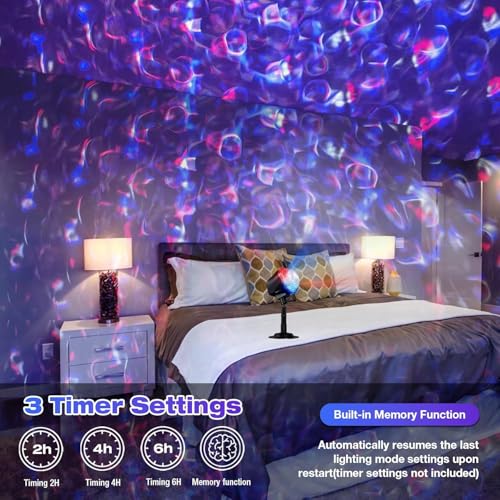 Christmas Ocean Wave Projector Light Outdoor,Halloween Water Effect Lamp - color: Dark Black