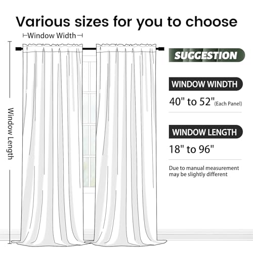 SimpleHome Sage Green Velvet Curtains 90 Inches for Living Room Rod Pocket | Luxury Blackout Velvet Curtains,Thermal Insulated 2 Panels Room Darkening Drapes,Velvet Bedroom Curtains,W52 x L90,2 Panels - color: Sage Green, size: 52"W x 90"L (Pack of 2)