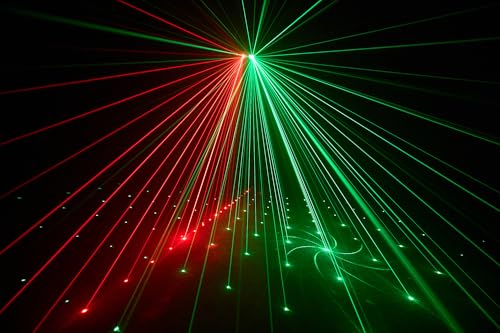 DJ Lights for Parties, Pro 7 in 1 DMX & Sound Activated DJ Lights Show Machine with Disco Ball Light, UV Black Lights - Sound Activated LED Lighting for Home, Karaoke, Birthday and DJ Events World Cup - color: 4 Head