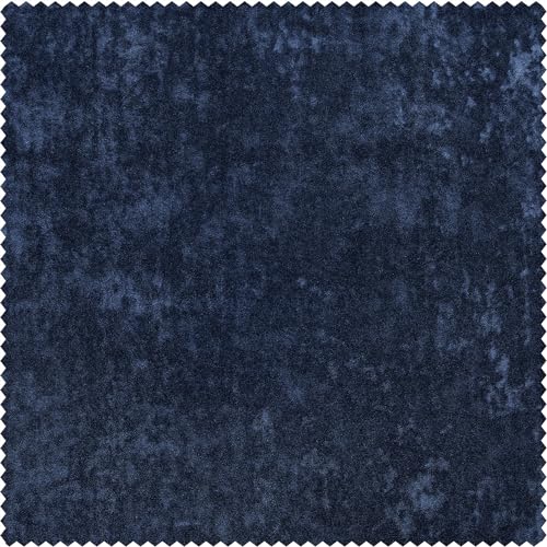 HPD Half Price Drapes Lush Crush Velvet Curtains - Room Darkening Curtain 96 Inches Long for Bedroom & Living Room, Luxury Look, Rod Pocket Design, (1 Panel), 50W x 96L, Sapphire Blue - color: Sapphire Blue, size: 50"W x 96"L (Pack of 1)