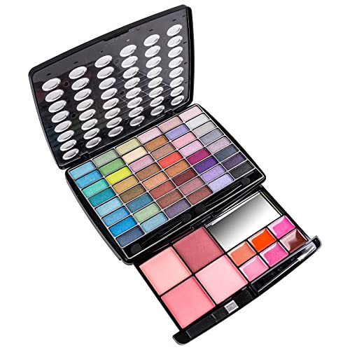 SHANY Glamour Girl Makeup Kit Eyeshadow Beauty Palette with Eye shadows, Blushes, Lipstick Lip-gloss, Make up Mirror, Cosmetics applicators, Premium Gift Packaging - Glamour - color: GLAMOUR