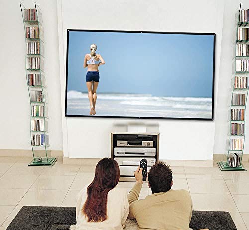 250 Inch Portable Projector Screen Outdoor Movie Projection Screen | 16:9 Thick Canvas, Large Size, Folded HD Movie Screen for Home Theater/School/Office/Party/Sports Events - size: 250 Inch
