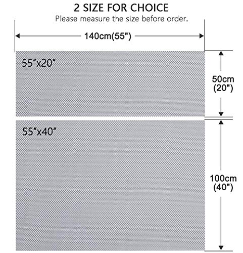 Speaker Grille Cloth Stereo Mesh Fabric, Gray, 55x40 in (140x100 cm) | 3-Layer Functional Acoustic Fabric, Fully Sound-Permeable, Dustproof & Stretchable, for Speaker & Furniture Refurbishment - color: Gray, size: 55" x 40"