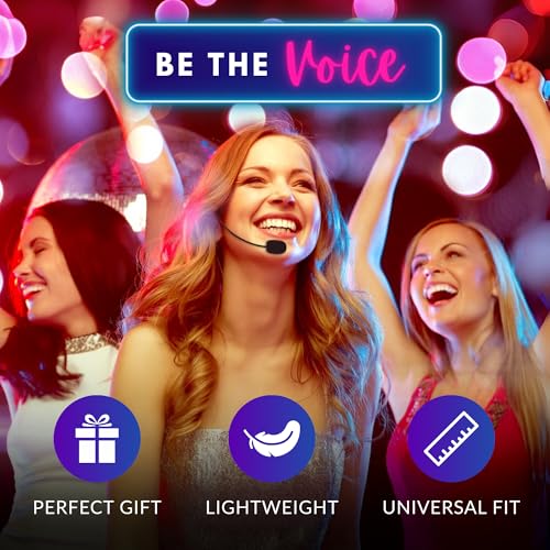 Fake Microphone Headset Costume,Popstar Head Mic,Jake From State,Bieber Mic | Pop Star Singer Prop Mics Headpiece, Teen Pretend Football Coach Drive Thru with Ear Face Piece Pop Star Prop for Boys,Girls