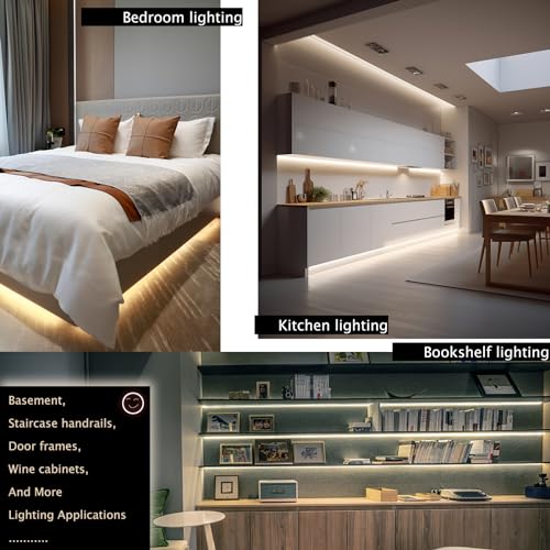 LED Vanity Mirror Lights, Hollywood Style Makeup Lighting, 6.6FT/6000K/Dimmable/12V Adapter/Self-Adhesive Strip Lights for Mirror, Lighting for Makeup Table & Bathroom - size: 6.6FT Vaniyt Light strip