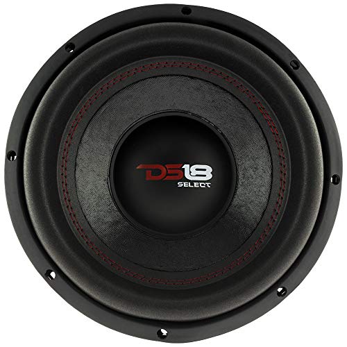 DS18 SLC-10S Subwoofer in Black - 10-Inch Speaker, 440W Max Power, 220W RMS Power, Aluminum 4 Layer Voice Coil, Black Steel Frame, SVC, 4 Ohm Impedance, Ferrite Magnet (1 Speaker) - style: 10 inch