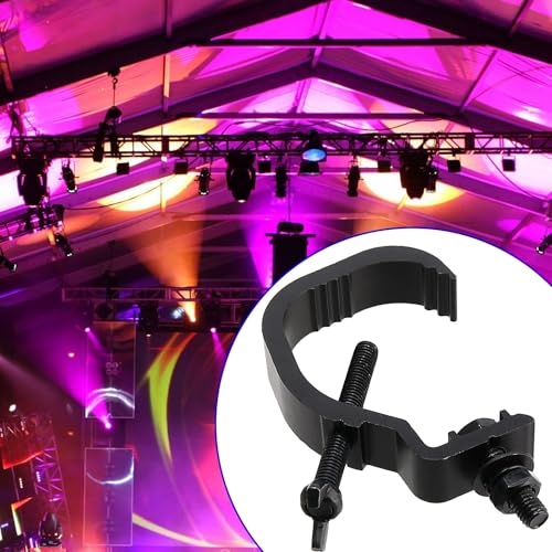 10 Pack Stage Light Clamp Hook, Aluminum Alloy Truss C-Clamp, Heavy Duty Stage Lights Truss Clamp for DJ Lighting Par Lights Spot Lights, Fit for 1.18-2 Inch OD Tube/Pipe, Black