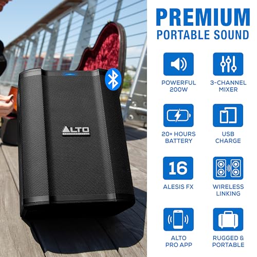 ALTO BUSKER 200W Portable PA Speaker System - size: Busker
