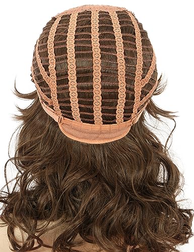 yuehong Adult 70s 80s Long Dark Brown Wig Rock Star Style Mullet Wig - color: Dark Brown