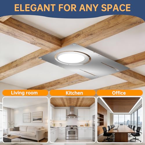 24 PCS New Construction Mounting Plate for 3/4/6 inch LED Downlight | Adjustable Panel for Wafer Light Bracket LED recessed Light Bracket,Shallow Recessed Lighting Housing Plate - color: Length-13"