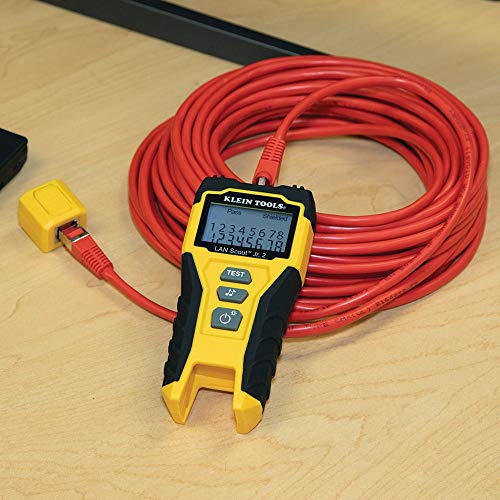 Klein Tools VDV500-705 Tone Generator and Probe Kit, Wire Tracer and Tester & VDV526-200 Cable Tester, LAN Scout Jr. 2 Ethernet Cable Tester for CAT 5e