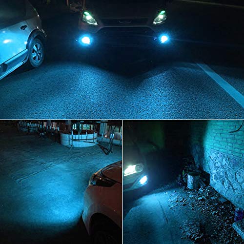 PSX24W 2504 LED Fog Light Bulb, 8000K Ice Blue, 2 Pack | 3800LM Super Bright, 12276 LED Fog Bulb, Daytime Running Lights, for Cars, Non-Polarity - color: Ice Blue