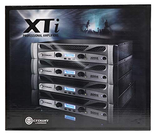 Crown XTi1002 Two-channel, 1400-Watt at 4Ω Bridged, 500-Watt at 4Ω Dual, Professional Power Amplifier. Black and Gray - size: 500-Watts