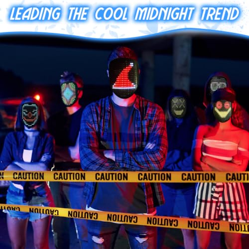Depointer Life LED Mask Gesture Sensing Light up Mask Cool Gifts for Kids | Halloween Costumes,Christmas,Boy Gifts,Coolest Gifts,Trunk or Treat,USB-C Rechargeable,Suitable for Adults And Children - style: Music Mask Rechargeable