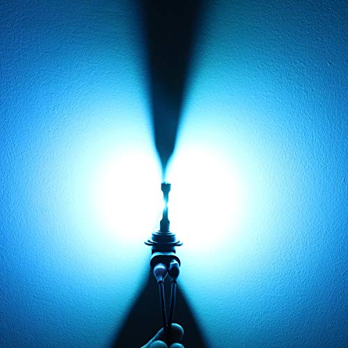 Alla Lighting 3800lm PGJ13 898 881 LED Bulbs Fog Lights or DRL, 8000K Blue Xtreme Super Bright 889 886 888 894 896 881X 881L H28 ETI-SMD 12V Replacement - color: 8000K Blue