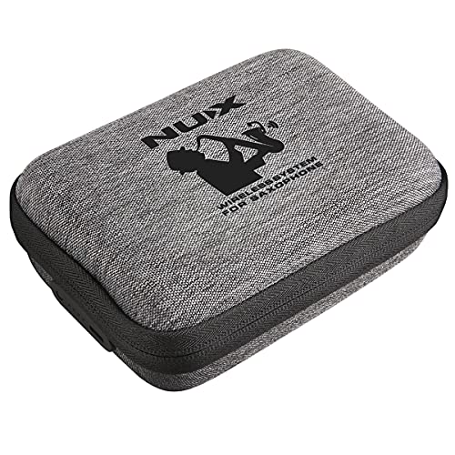 NUX B-6 Saxophone Wireless System with Charging Case,Operation Range of 20 Meters,High-Resolution 24- bit/44.1kHz Audio,2.4GHz Wireless Saxophone Microphone