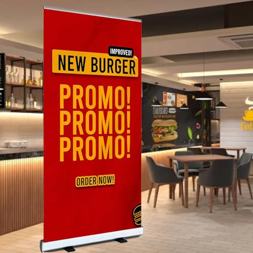 Retractable Banner Stand 36''x 72~90'' Roll up Banner Stand with Travel Bag for Parties Trade Shows Retail Display Corporate Events Advertising