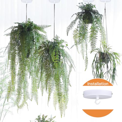 Helunsi Ceiling Canopy Kit, White Chandelier Pendant Light Canopy Kit, 4-3/4 Inch Ceiling Light Cover Plate with DIY Lamp Hook, Hanging Lamp Fixture Plate Base - Rated 20lbs - color: White