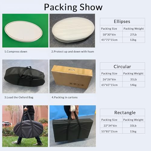 Custom Portable Tradeshow Podium Table Exhibition Counter Stand Booth,Hydraulic lift, Luminescent, Light box(Circular) - style: Circular