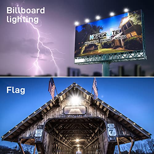 HYPERLITE LED Flood Light 200W 24000LM 5000K Daylight IP65 Waterproof Outdoor Floodlights UL Certified for Court Garden Warehouse
