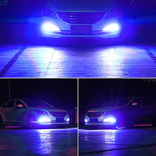 H8 H9 H11 LED Fog Light Bulbs DRL 2800 Lumens Xtreme Super Bright 5730 33-SMD 12V LED Bulbs Replacement for Cars, Trucks, 6000K Xenon Blue - color: blue