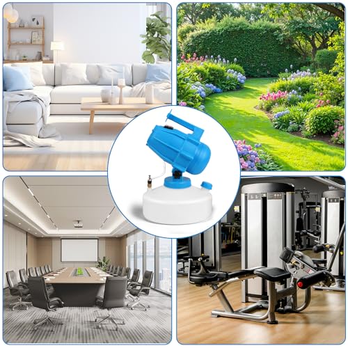 5L (1.3 Gallon) Electric ULV Fogger Sprayer Machine with 3 Nozzles, Portable Cold Fogger with Adjustable Flow Rate, 30ft Spraying Distance for Home, School, Hotel, Church, Garden, Yard