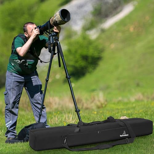 TORIBIO Tripod Carrying Case Bag, Padded Protective 56.3"x10"x6" - size: 56.3" x 10" x 6"