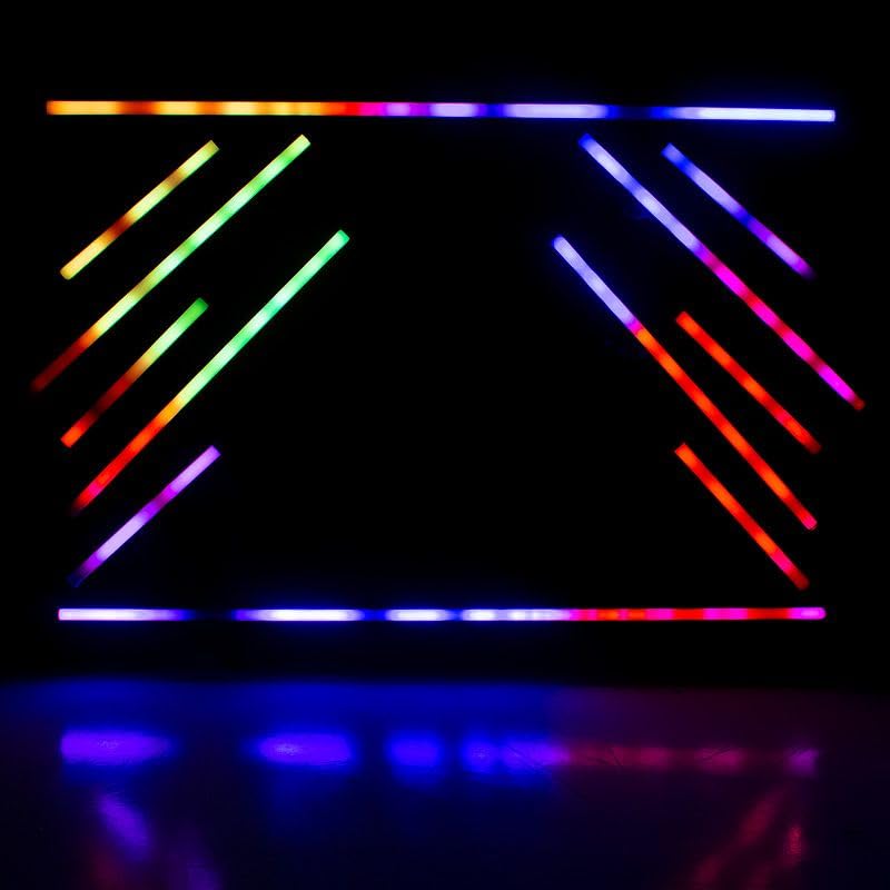 Audiosavings Bundle: (4) American DJ Pixie Strip-30 Pixel Strip Light Bundle with Lighting Controller, Rockville Haze Machine+(2) Remote, Fog/Smoke Machine Fluid+Multi Color LED Built in! (7 Items)