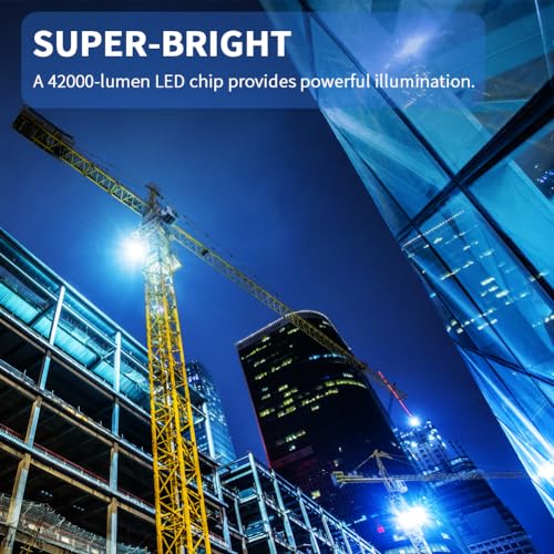 ledmo LED Flood Light Outdoor Fixture with Dusk to Dawn 36000LM 3 Pack | Commercial Grade Waterproof Floodlights for Large Stadiums, Super Bright 5000K, Photocell for Street Sport Parking Lot - size: Standard-Photocell-3Pack