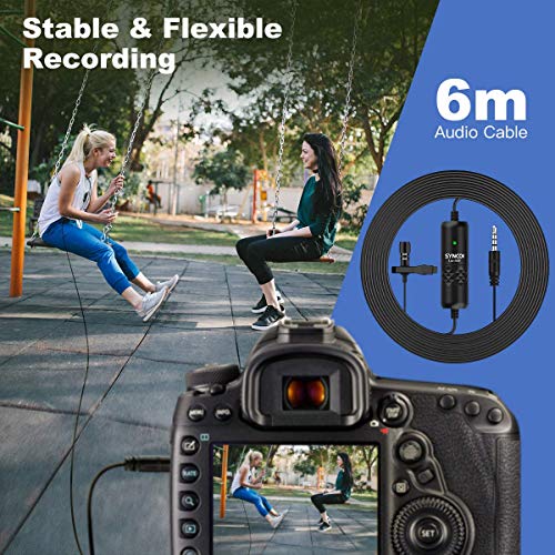 Moman MA6R Lavalier Microphone, Omnidirectional XLR Lapel Mic with 3-Pin Connector for Camera Recorder Mixer for Podcast Interview YouTube Video Recording