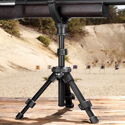 CVLIFE Shooting Rest Tripod 360 Degree Rotation V Yoke Stand | Rifle Rest for Target Shooting Adjustable Height Shooting Tripod Hunting and Outdoor Activities - size: 11.8-25"