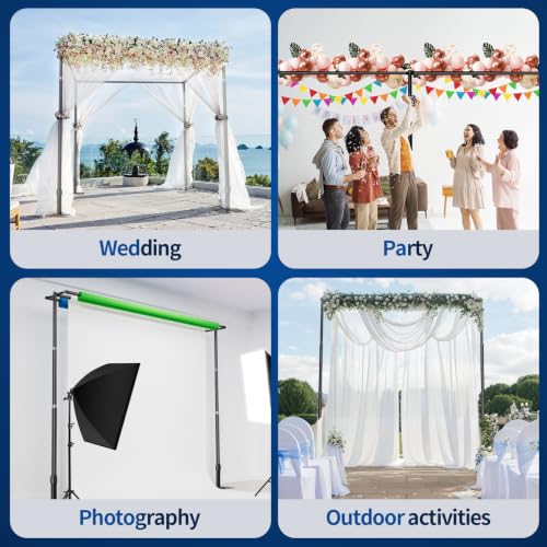 Heavy Duty Backdrop Stand 10x30ft, Pipe and Drape Stand Kit-Black - color: Black, size: 10x30ft