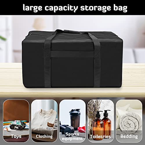 INFANZIA 24in Large Travel Duffel Bag, 600D Water Resistant Foldable, 56L | Sport Luggage Bag with Upgrade Zipper, Foldable Equipment Storage Bag, for Moving Camping Tent Tripod Fishing - size: 24x12x12 inch