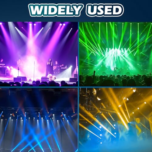 360° Moving Head DJ Lights 250W Beam Curtain & Strobe Stage Lights Bar 12x10W RGBW 4in1 DMX512/Sound/RDM Professional DJ Stage Props for Party Live Show Wedding - 1 Pcs