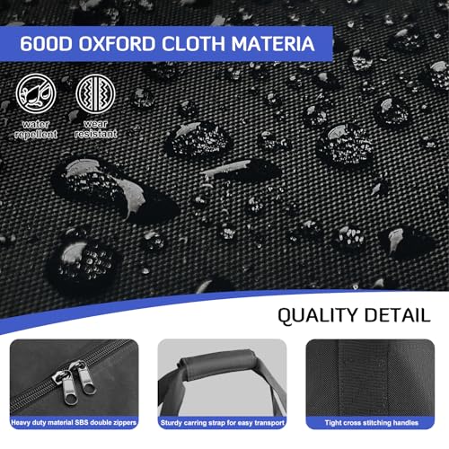 INFANZIA 28Inch Sports Duffle Bag, 80L Large Travel Duffel Luggage Bag | 2 Upgrade Lockable Zipper, 600D Water Resistant Foldable Equipment Storage Bag, for Moving Camping Tent Tripod Fishing - size: 28x13.4x13 inch-80L