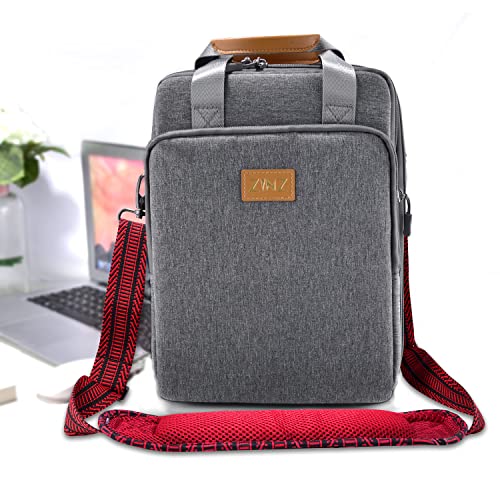 ZINZ Shoulder Strap 58" Ultra-Thick Fixed Padded and Adjustable Buckles Crossbody Strap for Briefcase Laptop Bag Luggage - color: Black Red Jacquard