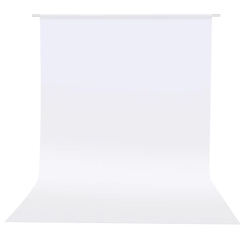 Hemmotop Photo Backdrop, White, 5x7ft, Photography Background Backdrops | Polyester Fabric, Non Reflective, Ideal for Photoshoot, Product Photos, Easter, Birthday, Baby Shower, Halloween Party - color: White, size: 5x7ft