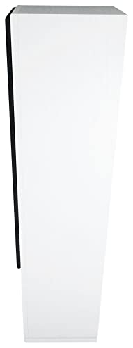 Rockville RockTower 64W Passive Tower Speaker, 4 Ohm, White, High-Fidelity Sound, Detachable Grille, 3-Way, 6.5", 500W, MDF, Perfect for Home Audio - color: White
