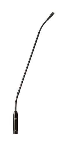 Shure MX418/C Cardioid Condenser Gooseneck Microphone | 18-inch gooseneck condenser mic with attached XLR preamp, shock and flange mount and snap-fit windscreen - size: 18" Gooseneck, style: Cardioid