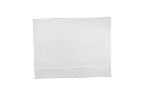 Dazzling Displays Clear Acrylic Sign Holder 11 x 8.5 Clear Slanted Sign Holder Premium Acrylic Sign Holder for Office, Retail, Tradeshow and Home Use