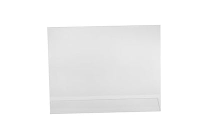 Dazzling Displays Clear Acrylic Sign Holder 11 x 8.5 Clear Slanted Sign Holder Premium Acrylic Sign Holder for Office, Retail, Tradeshow and Home Use