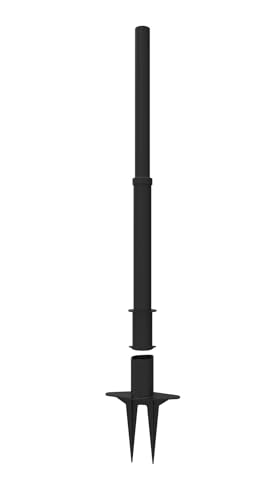 PL4000-BT Plus 75 ft Belt Barrier w/Cart Package & Tray | Mobile System, 5 Telescoping Stanchions, 15 ft Black Blank Retractable Banners, Accessory Tray - style: Black