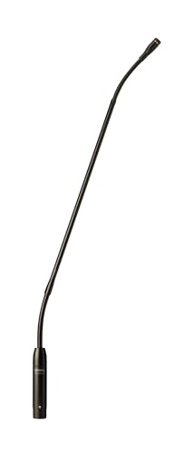 Shure MX418D/C Cardioid Condenser Gooseneck Microphone | 18-inch gooseneck mic with desktop base, 10-ft cable, logic functions, programmable switch and LED indicator - size: 18" Gooseneck, style: Cardioid