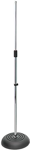 On-Stage On- MS7201CH Round Base Mic Stand (Chrome)