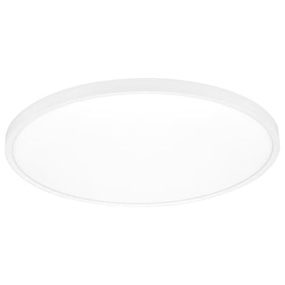 Maxxima 24" White LED Flush Mount Ceiling Light Fixture, 3300 Lumens, 5 CCT | 2700K/3000K/35000K/4000K/5000K, Round Color Selectable Panel Light, Dimmable, Suitable for Bathroom - size: 24 Inch