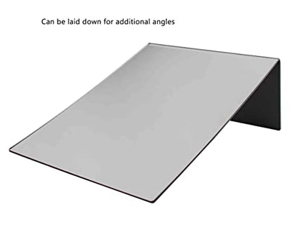Marketing Holders 4 Pack Acrylic Mirror 12" x 18" Slant Back Mobile Cosmetic Reflective Piece Countertop for Makeup Artists Children Diabetic Foot Checks - size: 12"w x 18"h