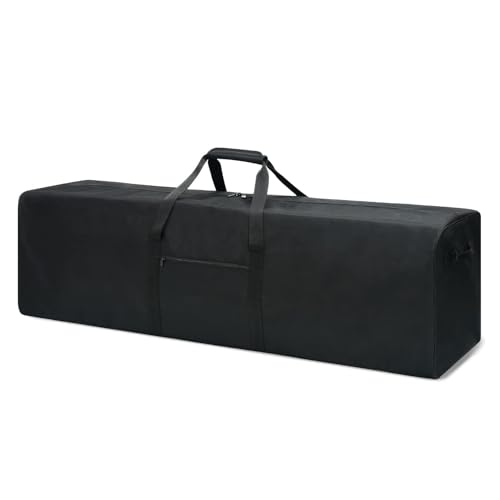Urbanstand 52 inch Foldable Duffel Lock Zipper Travel Camp, Black - color: Black, size: 52 Inch