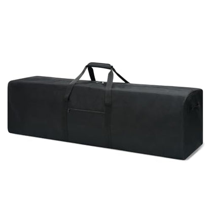 Urbanstand 52 inch Foldable Duffel Lock Zipper Travel Camp, Black - color: Black, size: 52 Inch