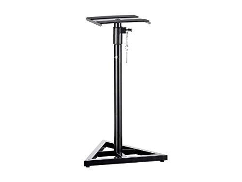 Monoprice Adjustable 27-45in Studio Monitor Speaker Stands - Antislip Pads, 130lbs Weight Capacity - Stage Right Series
